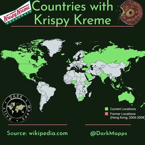 krispy kreme worldwide locations